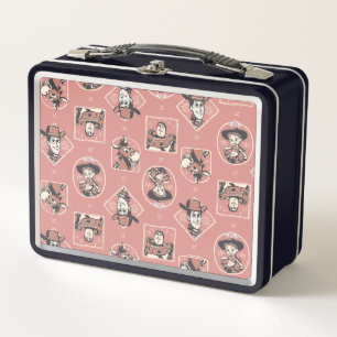 Lunch Box Modèle de portrait de cow-boy western rose de Toy 