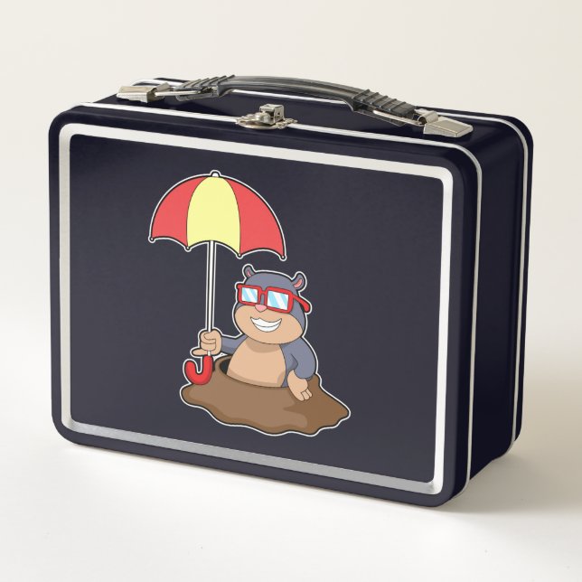 Lunch Box Mole à la pluie avec parapluie (Devant)