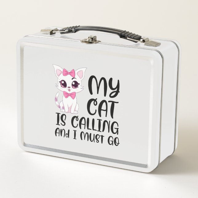 Lunch Box Mon chat appelle et je dois y aller (Devant)