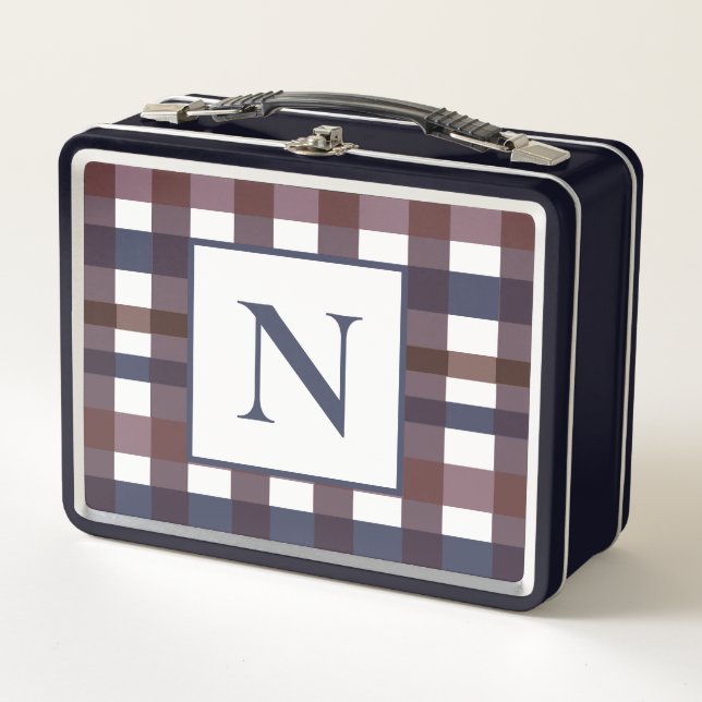 Lunch Box Monogramme à Buffle coloré (Devant)