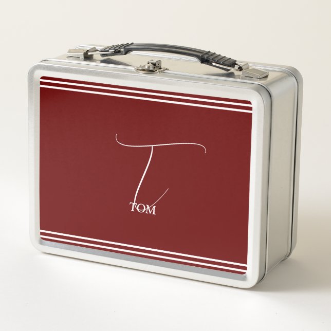 Lunch Box Monogramme Bourgogne (Devant)