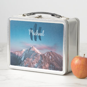 Lunch Box Monogramme de ciel magique montagne Storžič Slovén