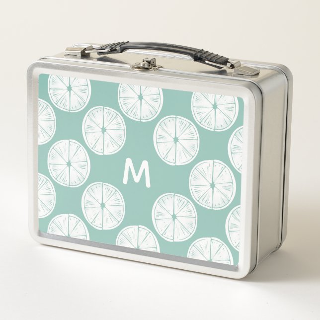 Lunch Box Monogramme | Taco à propos de l'amour | Patte Turq (Devant)