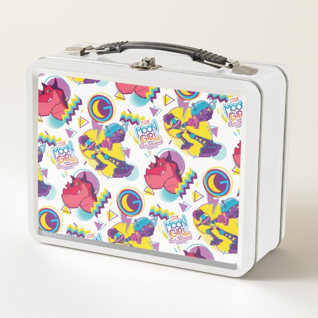 Lunch Box Moon Girl et le diable Dinosaur Memphis Motif de l (Devant)