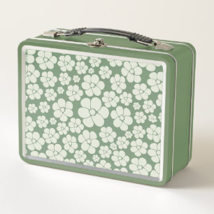Lunch Box Motif à fleurs - Vert