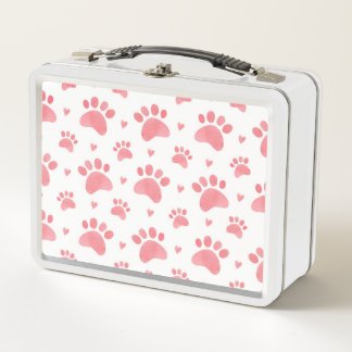 Lunch Box Motif d'aquarelle Cat Paws