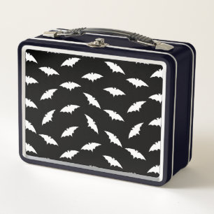 Lunch Box Motif d'art de la silhouette de chauve-souris Hall