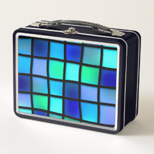 Lunch Box Motif de boîte bleue