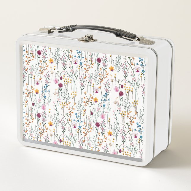 Lunch Box Motif de fleur sauvage d'été (Devant)