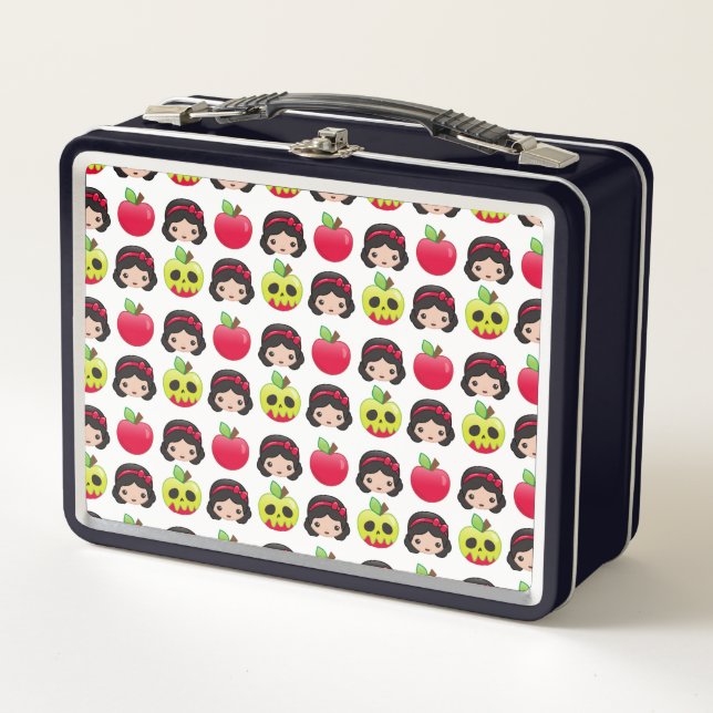 Lunch Box Motif de la Terre des Emoji blancs de neige (Devant)