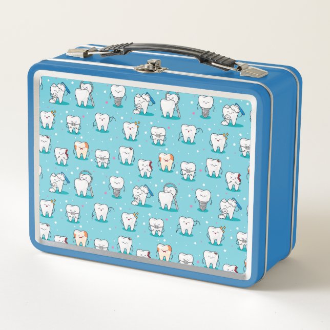 Lunch Box Motif dentaire mignon (Devant)