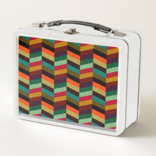 Lunch Box Motif en os de cerf multicolore