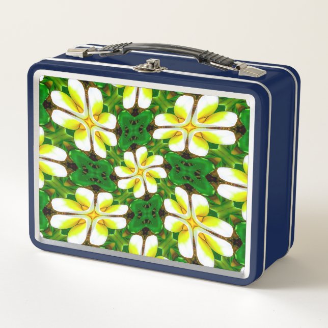 Lunch Box Motif frangipanier jaune (Devant)