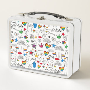 Lunch Box Motif Gay pride Doodle