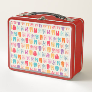 Lunch Box Motif grunge de dent