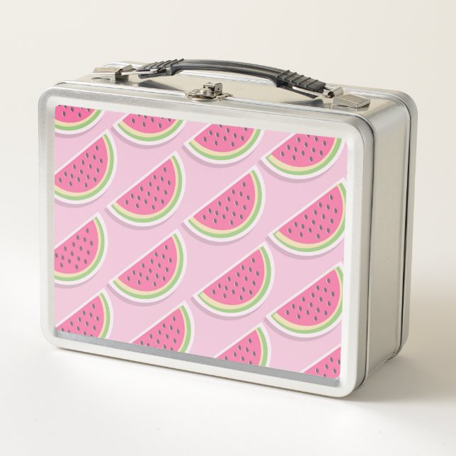 Lunch Box Motif joli pastèque rose (Devant)