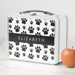 Lunch Box Motif mâle, Patrouilles de chien, Noir et Blanc, V