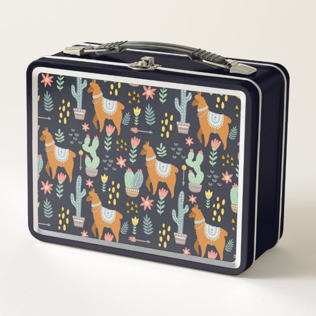 Lunch Box Motif mignon d'alpaga (Devant)