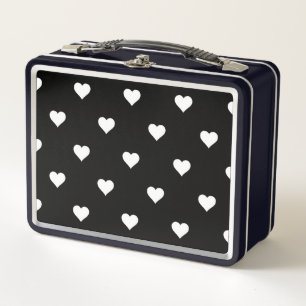 Lunch Box Motif minimaliste noir et blanc