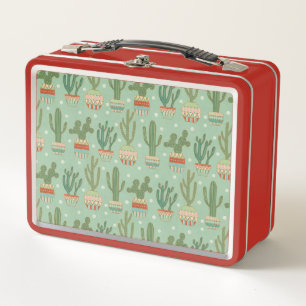 Lunch Box Motif mis en pot de cactus d'étape de Geo de