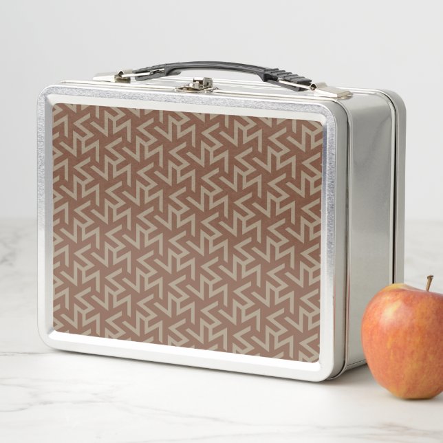 Lunch Box Motif moderne rétro Abstrait du milieu du siècle e (En situation)