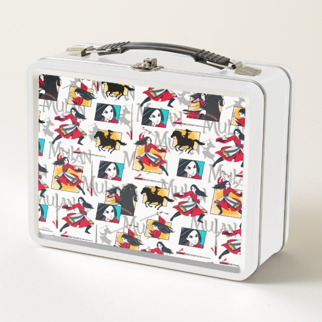 Lunch Box Motif Mulan Illustrated Panels (Devant)