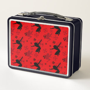 Lunch Box Motif rouge de la silhouette de Ladybug