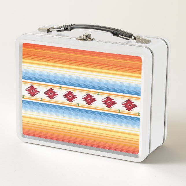 Lunch Box Motif traditionnel de couverture de Serape de (Devant)