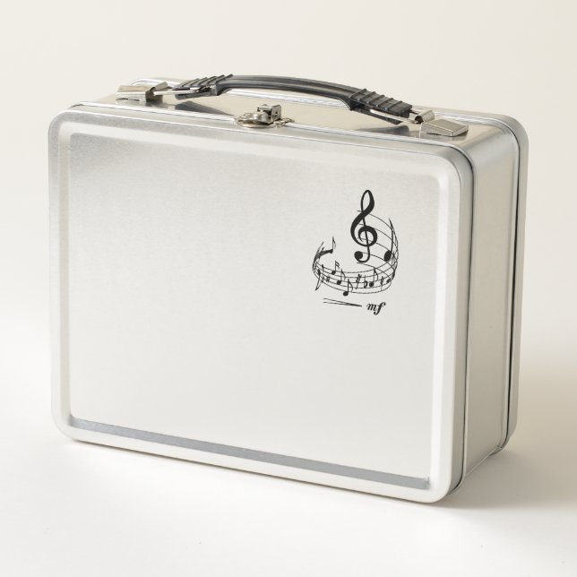 Lunch Box Music notes with treble clef on staff (Devant)