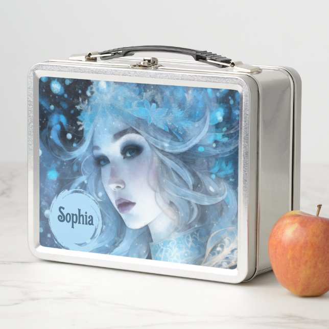 Lunch Box Mystical Ice Queen - Imaginaire Winter Goddess Art (En situation)