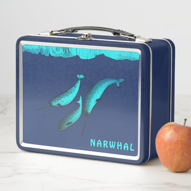 Lunch Box Narwhal Sous La Glace (En situation)