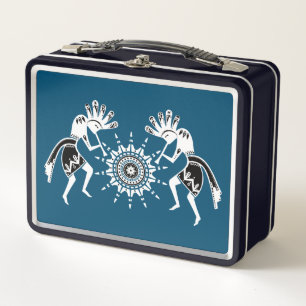 Lunch Box Native Americans Culture - Sun Dancing Kokopelli