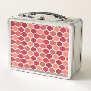 Lunch Box Nid d'abeille en rouges
