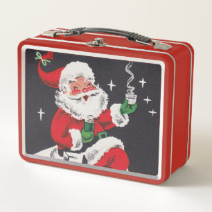 Lunch Box Noël vintage rétro Père Noël