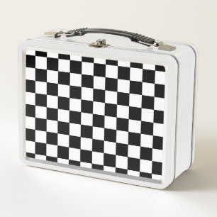 Lunch Box Noir et blanc Checkered