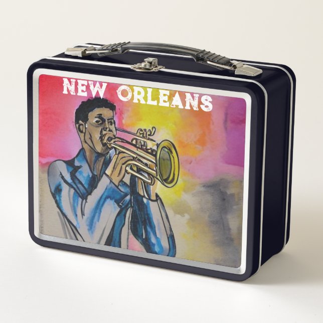 Lunch Box NOLA New Orleans Jazz Trumpeter (Devant)