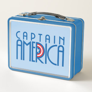 Lunch Box Nom Art Déco de Captain America