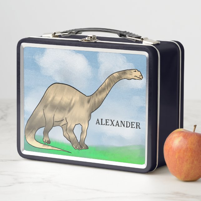 Lunch Box Nom d'enfants de dinosaure (En situation)