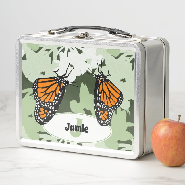 Lunch Box Nom mignon Premier Monarque Papillon vert (En situation)