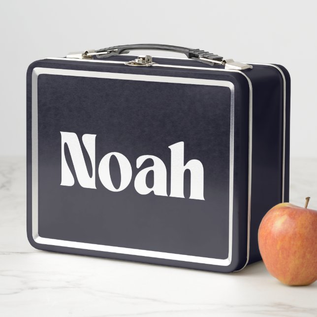 Lunch Box Nom Noah Personnalisé (En situation)