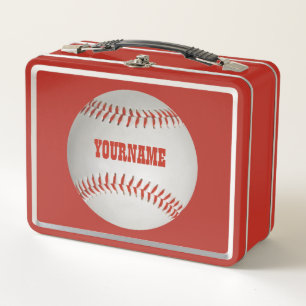 Lunch Box Nom personnalisé Baseball