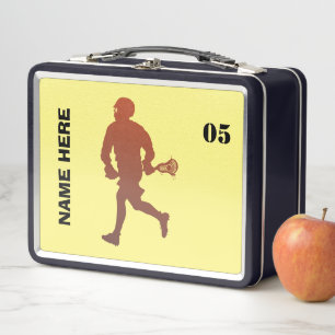 Lunch Box Nom personnalisé du Lacrosse Player