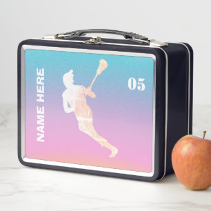 Lunch Box Nom personnalisé du Lacrosse Player