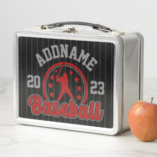 Lunch Box NOM PERSONNALISÉ Jeu du joueur de l'équipe de base