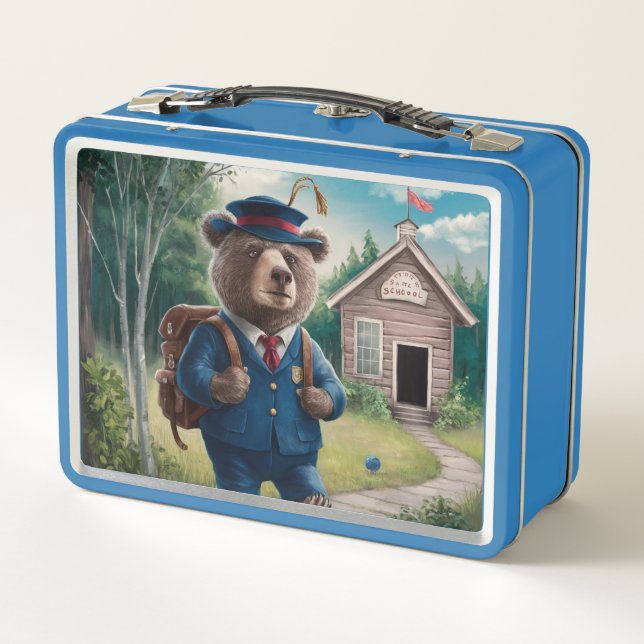 Lunch Box notre boîte à lunch licorne métallique (Dos)