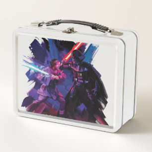 Lunch Box Obi-Wan Kenobi Illustration Lightsaber Duel