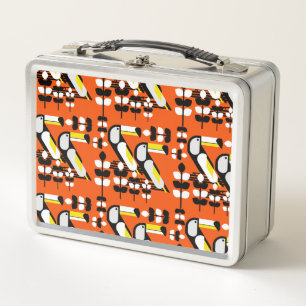 Lunch Box Œuvre d'art colorée de toucan tropical