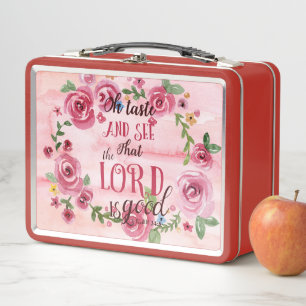 Lunch Box Oh le goût et voient que le 34:8 de seigneur Is
