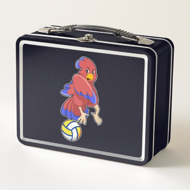 Lunch Box Oiseau aux sports de volley-ball (Devant)