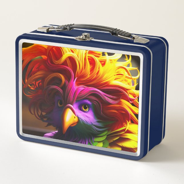 Lunch Box Oiseau coloré (Devant)